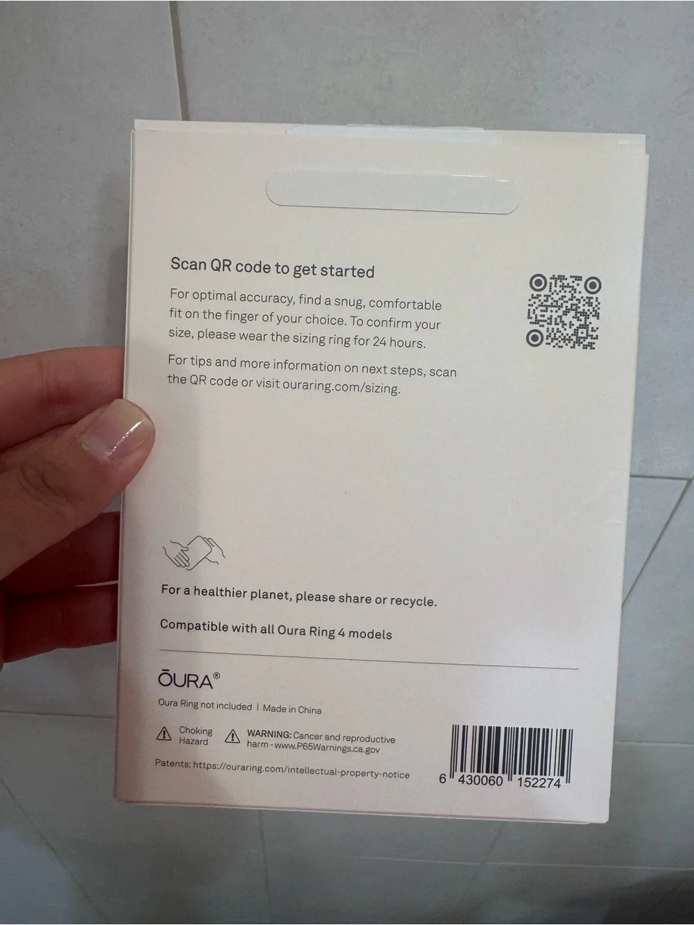 Oura Ring Gen 4 Sizing Kit